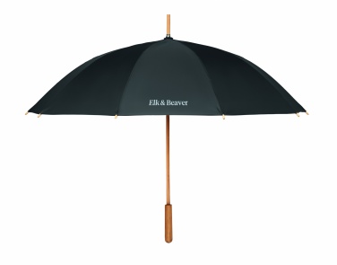 Logo trade promotional items picture of: 23,5 inch RPET/bamboo umbrella