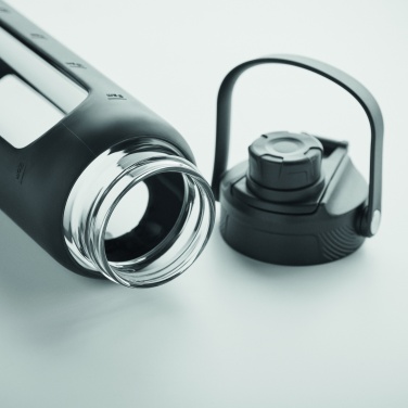 Logotrade promotional giveaway image of: Glass bottle with sleeve 750 ml