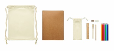 Logotrade promotional merchandise photo of: Kids drawing set in drawstring