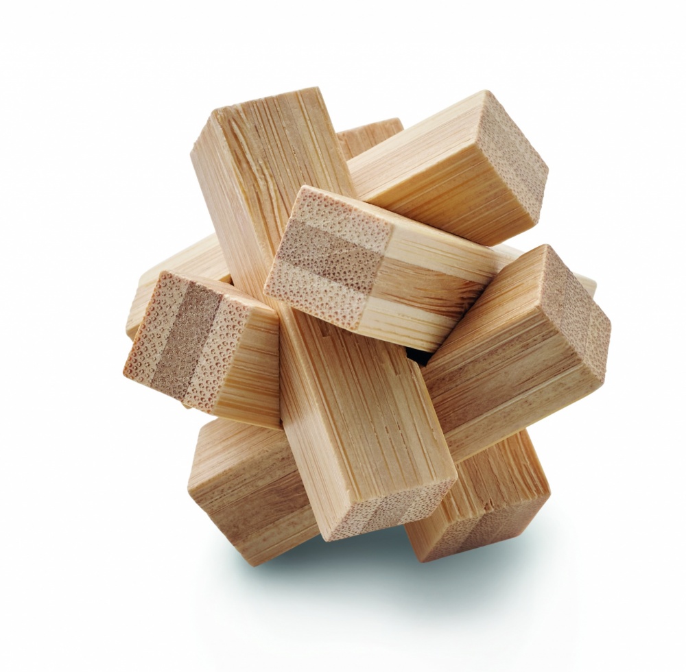 Logotrade promotional product image of: Bamboo brain teaser star shape