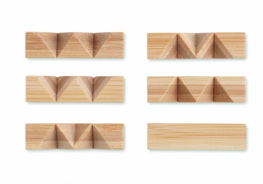 Logo trade promotional products picture of: Bamboo brain teaser star shape