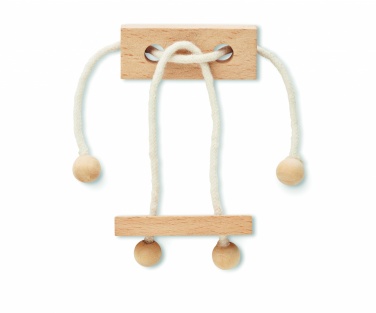 Logo trade corporate gifts image of: Wooden brain teaser rectangle