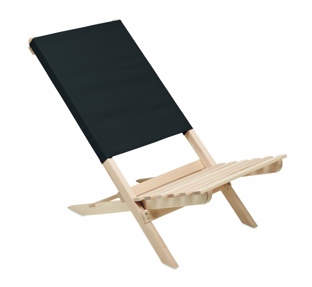Logotrade promotional giveaway picture of: Foldable wooden beach chair