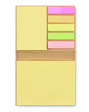 Logo trade promotional products image of: Sticky note memo pad recycled