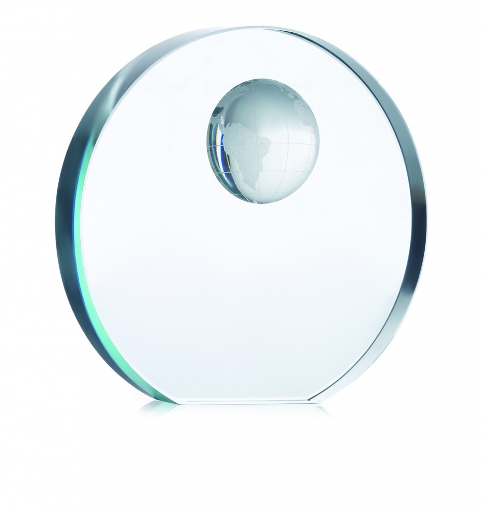 Logotrade advertising products photo of: Globe glass trophy