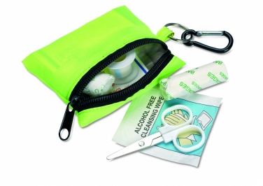 Logo trade promotional gifts image of: First aid kit w/ carabiner