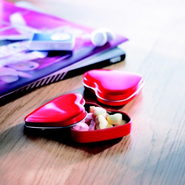 Logotrade corporate gifts photo of: Heart tin box with candies