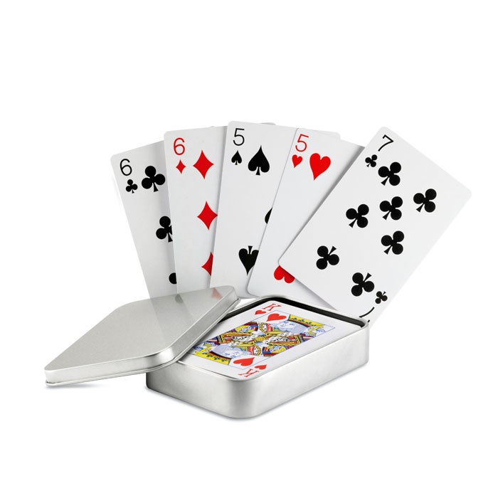 Logotrade promotional item picture of: Playing cards in tin box