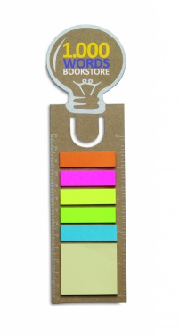 Logo trade corporate gifts image of: Bookmark with sticky memo pad