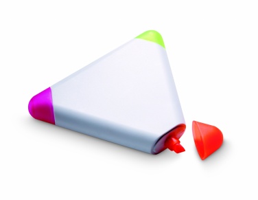Logo trade advertising products image of: Triangular highlighter
