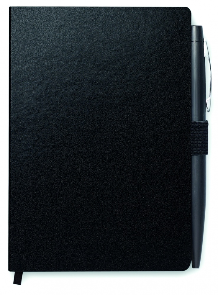 Logotrade promotional giveaway image of: A6 notebook with pen 72 lined