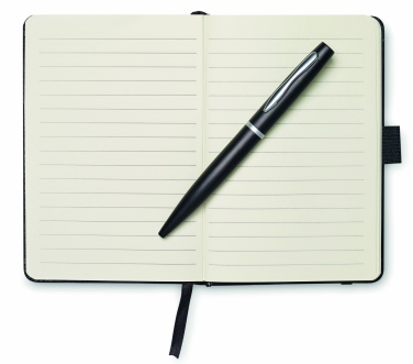 Logo trade advertising products picture of: A6 notebook with pen 72 lined