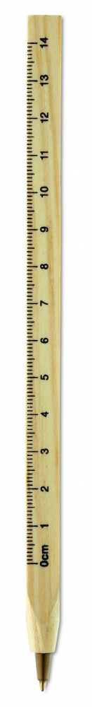 Logo trade promotional product photo of: Wooden ruler pen