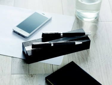 Logotrade promotional item picture of: Pen and roller in paper box