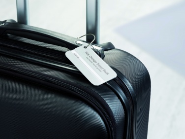 Logo trade promotional merchandise photo of: Aluminium luggage tag