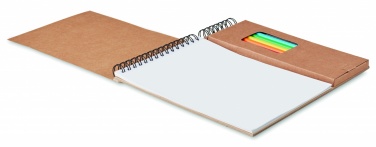 Logo trade corporate gift photo of: Colouring set with notepad