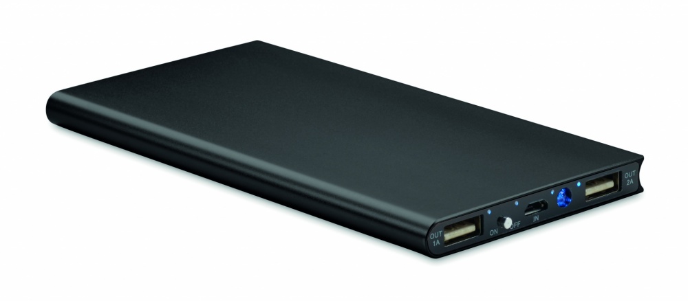 Logo trade promotional giveaways image of: Power bank 8000 mAh