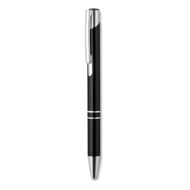 Logo trade promotional merchandise photo of: Push button aluminium pen BERN