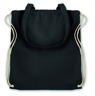 Logo trade promotional gift photo of: 220gr/m² canvas 2 function bag