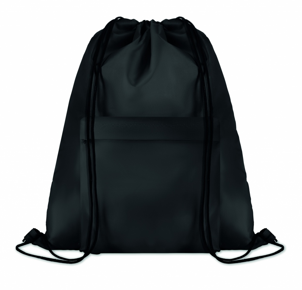 Logo trade business gift photo of: 210D Polyester drawstring bag
