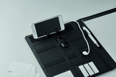 Logo trade promotional products image of: A4 folder with power bank