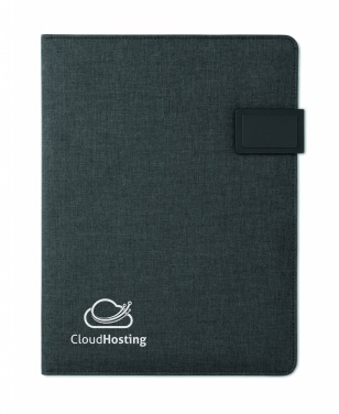 Logo trade advertising products image of: A4 folder with power bank