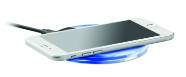 Logo trade promotional products image of: Round wireless charging pad 5W