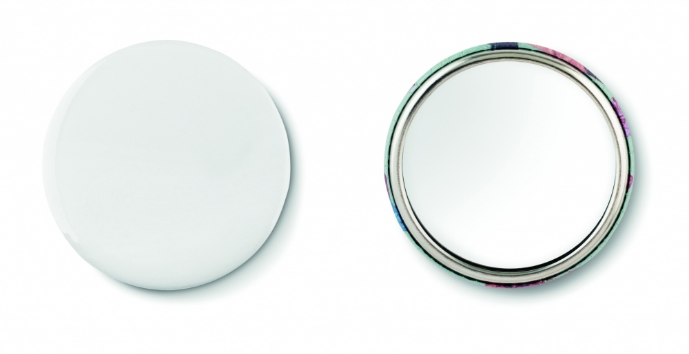 Logotrade promotional item picture of: Mirror button metal