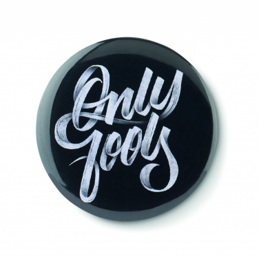 Logo trade business gifts image of: Mirror button metal