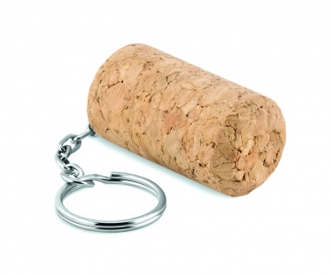 Logo trade promotional merchandise photo of: Wine cork key ring Sigulda