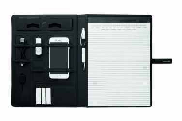 Logo trade promotional items picture of: A4 folder w/wireless charger5W