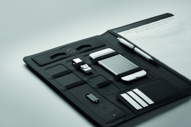 Logo trade corporate gift photo of: A4 folder w/wireless charger5W