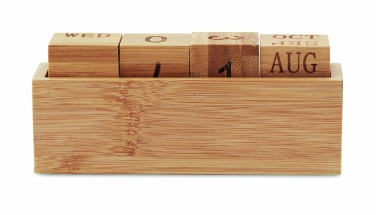 Logotrade promotional gift image of: Bamboo calendar