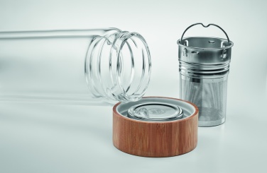 Logotrade promotional gift image of: Double wall glass bottle 400ml München