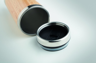 Logo trade promotional giveaway photo of: Double wall bamboo flask 430ml