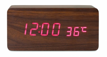 Logotrade promotional gift image of: LED clock/5W wireless charger