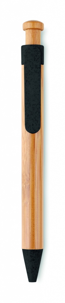 Logo trade promotional items picture of: Bamboo/Wheat-Straw ABS ball pen
