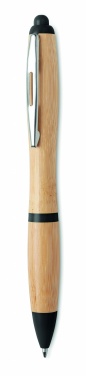 Logo trade corporate gift photo of: Ballpoint pen made of ABS and bamboo