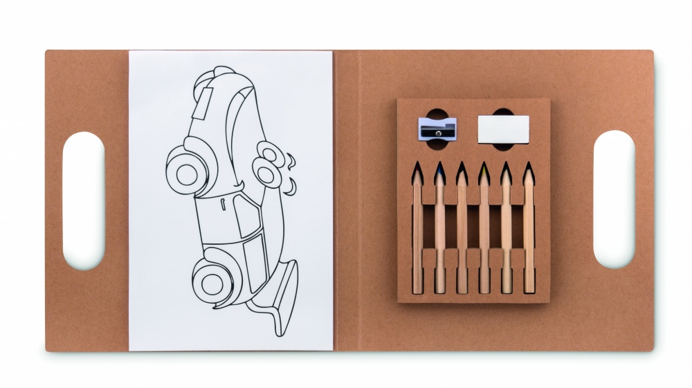 Logo trade corporate gift photo of: Colouring set with 6 pencils