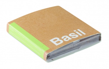 Logo trade corporate gifts image of: Compost with seeds "BASIL"
