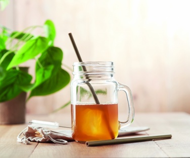 Logotrade promotional gift image of: Bamboo Straw w/brush in pouch