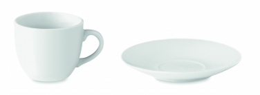 Logo trade advertising product photo of: Espresso cup and saucer 80 ml