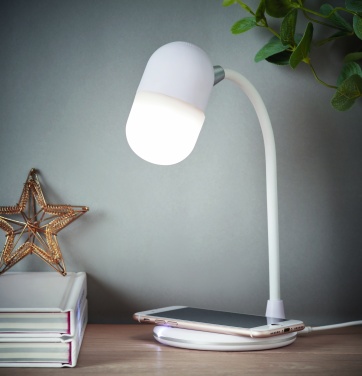 Logotrade promotional item picture of: Wireless charging lamp speaker