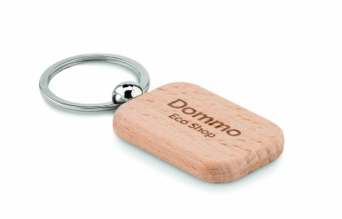 Logotrade business gifts photo of: Rectangular wooden key ring Bauska