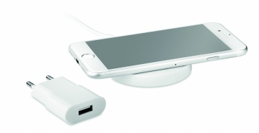 Logo trade corporate gift photo of: Wireless charger travel set