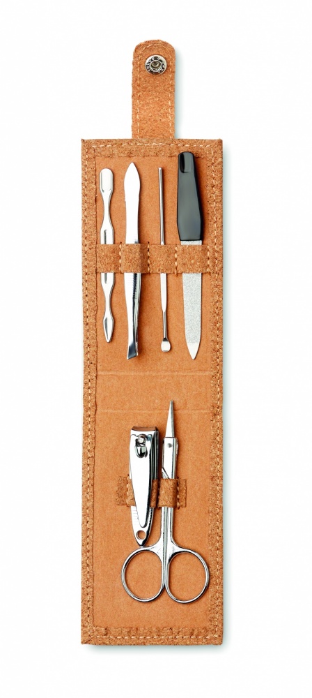Logotrade advertising product picture of: Cork 6 piece manicure set