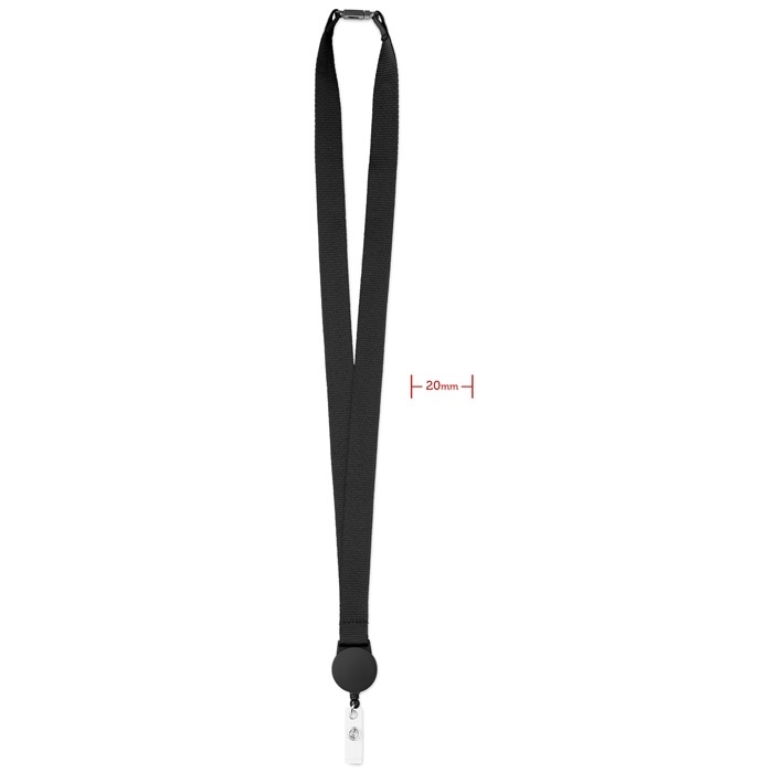 Logo trade promotional gifts image of: Lanyard retractable clip