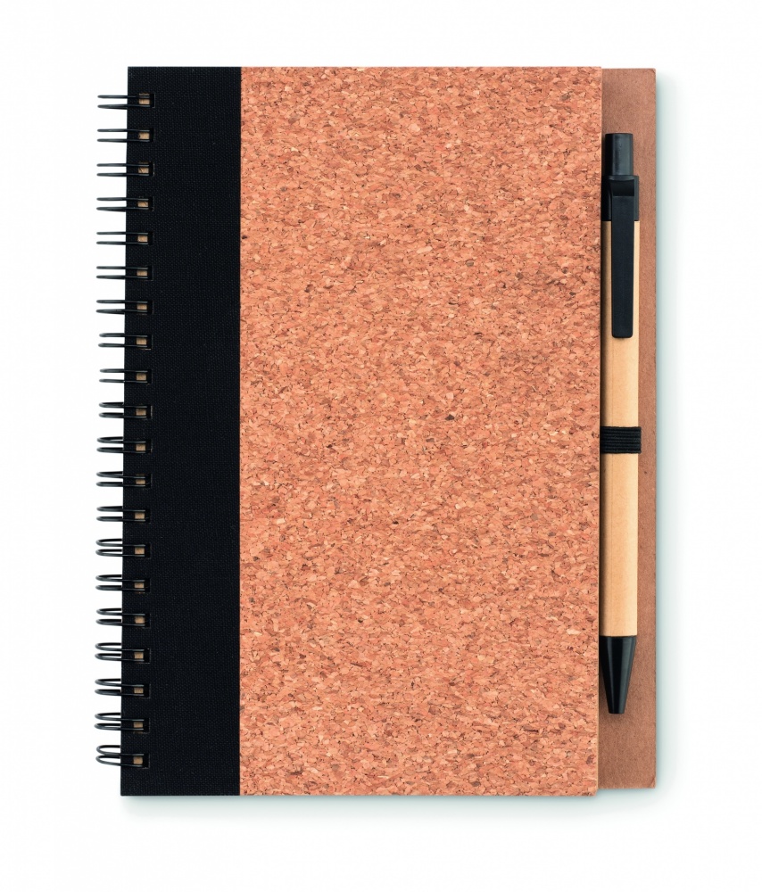 Logotrade promotional giveaway picture of: Cork notebook with pen
