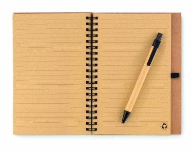 Logotrade promotional product picture of: Cork notebook with pen