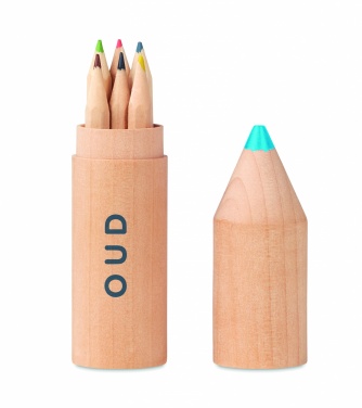 Logotrade promotional item picture of: 6 pencils in wooden box